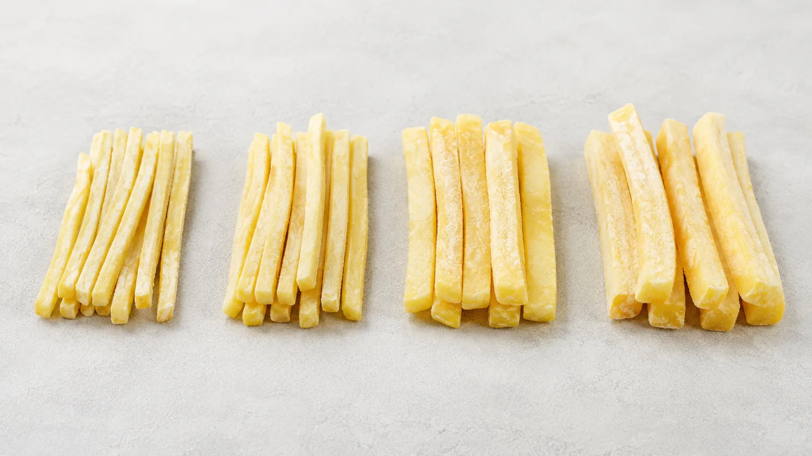 Junsheng frozen French fries selection matched by cut size and business model